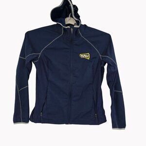 Columbia NAU Lumberjacks Large Navy Hooded Jacket Full-Zip Sportswear